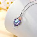 wholesale TOUPOP Mothers Day Gifts For Mom Mom Necklace With Crystal Birthday Jewelry Gifts Mother Day's Gift For Mom Wife Grandma From Daughter Son Husband 'i Love You For Always And Forever' (mom), Purple -0-4