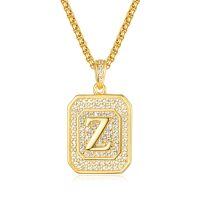 wholesale Gold Filled 925 Sterling Silver Letter Jewelry Necklace for Women Gift for Mom Wife Birthday Anniversary Christmas-Letter Z