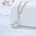 wholesale 925 Sterling Silver Pendant Necklace Oval Gemstone Necklaces Dainty Fine Jewelry Birthday Christmas Gifts For Women -0-3