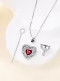 TOUPOP Sterling Silver Tree Of Life Urn Necklace Holds Ashes With Filler Kit-0-2