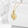 wholesale 14K Gold Infinity Love Daughter Forever Heart Pendant Necklace for Sisters-0-2