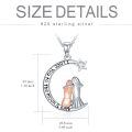 TOUPOP Silver Moon Necklace For Sister-0-3