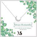 wholesale 925 Sterling Silver Crescent Moon Stone Pendant Necklaces for Women  Mothers Day Presents-0-0