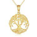 wholesale 14K Gold Tree Of Life Pendant Necklace - Real s For Women-0-0