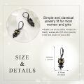 wholesale 925 Sterling Silver Cute Black Cat Earrings Wholesale With Gold Details-0-2