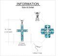wholesale Sterling Silver Origami Cross Pendant Religious Necklace Jewelry for Women Men - Rhodium Plated-0-4