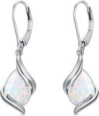 wholesale 925 Sterling Silver Black Onyx Tear Drop Dangle Earrings for Women Fine s-Opal