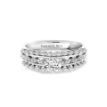 TOUPOP 14K Gold Moissanite 2ct Round Diamond Cut Vintage Engagement Rings-0-3
