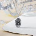 wholesale  Sterling Silver 12 Month Birth Flower Photo Locket Necklace Jewelry Gift -0-8