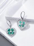 TOUPOP Sterling Silver Shamrock Earrings Irish Celtic Clover Jewelry For Women-0-4