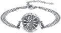 wholesale  & 925 Sterling Silver St Christopher Religious Charm Bracelet with 9+2 Link Chain-0-0
