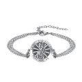 wholesale 925 Sterling Silver Saint Christopher Prayer Bracelet With Chain Detail-0-0