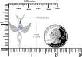 wholesale Sterling Silver Angel Birthstone Necklace with 12 Crystal Gemstones for Women-0-2
