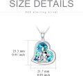 wholesale Sterling Silver Stone Cute Animal Pendant Necklace for Couples Sister Daughter Mother Birthday Gift-0-129