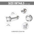 wholesale 14k Gold Lab Diamond Stud Earring With Silver Post-0-3