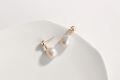 wholesale 925 Sterling Silver Gold Plated Baroque Pearl Drop Earrings For Women-0-5