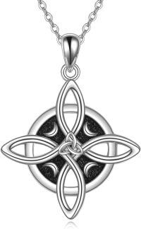 wholesale 925 Sterling Silver Celtic Tree of Life Pendant Necklace s for Her Him-Witches Knot