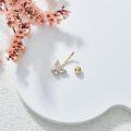 wholesale 14K Gold & Cubic Zirconia Minimal Butterfly Belly Button Ring 7-8.2mm-0-1