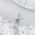 wholesale 925 Sterling Silver Abalone Shell Sea Turtle Pendant Necklace for Women and Men-0-4