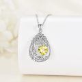 wholesale 925 Sterling Silver Heart Pendant Necklace Wholesale Gold Plated-0-162