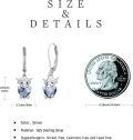 wholesale 925 Sterling Silver Blue Crystal Cow Stud Earrings for Sensitive Ears-0-5