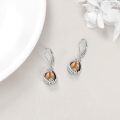 wholesale Sterling Silver Moonstone Leverback Teardrop Dangle Earrings for Women-0-15