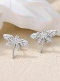 wholesale 925 Sterling Silver Dragonfly Stud Earrings Gothic  for Her-0-3
