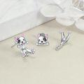 wholesale 925 Sterling Silver Cartoon Bulldog Stud Earrings for Women-0-4