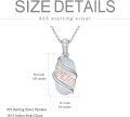 wholesale Sterling Silver Gemstone Dainty Pendant Necklace for Women Mom Gift-0-5