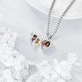 wholesale 925 Sterling Silver Butterfly Photo Locket Pendant Necklaces Gifts for Women-0-3