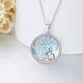 wholesale 925 Sterling Silver Elephant Tree of Life Pendant Necklaces - Cute Family s for Mom and Daughter-0-4
