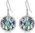 wholesale TOUPOP Tree Of Life Earrings 925 Sterling Silver Abalone Shell Tree Of Life Dangle Earrings Religion Jewelry Gifts For Women Christmas -0-0