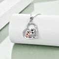 wholesale 925 Sterling Silver I Love You Forever Bull Pendant Necklace-0-3