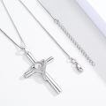 wholesale 925 Sterling Silver Cross Pendant With Crystal Details-0-4