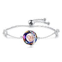 wholesale 925 Sterling Silver Rainbow Crystal Squirrel Animal Bracelet-Squirrel Crystal Bracelet #2