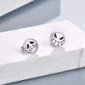 wholesale 925 Sterling Silver Jack Skellington Face Stud Earrings for Anime Cosplay-0-2