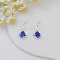 TOUPOP Sterling Silver Gemstone Filigree Teardrop Leverback Earrings-0-4