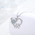 wholesale 925 Sterling Silver Heart Anchor & Ship Wheel Pendant Necklace - Nautical s for Women-0-1