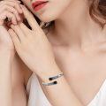 wholesale 925 Sterling Silver Black Onyx Gemstone Adjustable Bohemian Cuff Bracelet-0-2