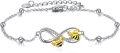 wholesale 925 Sterling Silver Infinity Bee Charm Bracelet for Women Girls Gifts-0-0