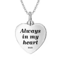 TOUPOP 925 Sterling Silver Abalone Shell Heart Locket Urn Necklace-0-2