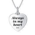 TOUPOP 925 Sterling Silver Abalone Shell Heart Locket Urn Necklace-0-2