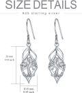 wholesale TOUPOP Tree Of Life Earrings Sterling Silver Tree Of Life Dangle Drop Earrings Tree Of Life Jewelry Christmas Xmas Birthday Gifts For Her Women Mom Grandma -0-4