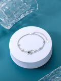 wholesale 925 Silver Sea Turtle Moss Agate Shell Starfish Double Layer Bracelet-0-4