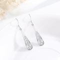 wholesale 925 Sterling Silver Celtic Knot Teardrop Dangle Earrings-0-3