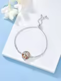 TOUPOP 925 Sterling Silver Phoenix Bracelet Adjustable Slider-0-2