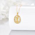 wholesale 14K Gold St Jude Religious Protection Pendant Necklace-0-3
