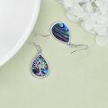 wholesale 925 Sterling Silver Abalone Shell Tree of Life Teardrop Dangle Earrings for Women-0-4