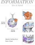 wholesale TOUPOP Birthday Gifts For Women 925 Sterling Silver Birthday Necklace With Purple Circle Crystal Jewelry For Wife Girlfriend Mom Grandma Anniversary Christmas -0-2