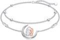 wholesale 925 Sterling Silver Moon Charm Anklet with Angels and Crescent Design for Women-0-0